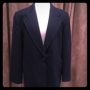 Navy Wool Blazer